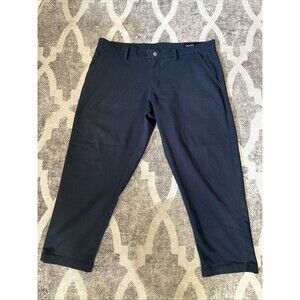Woodies Mens Navy Blue Pants Relaxed Chino Slash Pocket Stretch Size 40x27